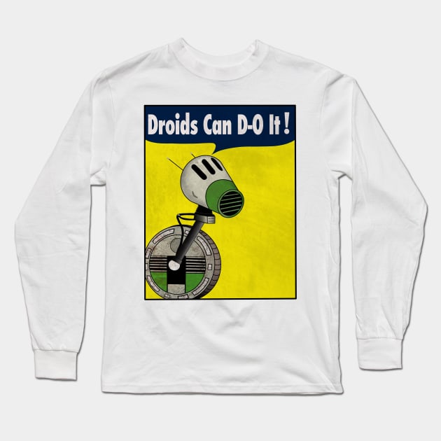 Droids Can Do It Long Sleeve T-Shirt by Milasneeze